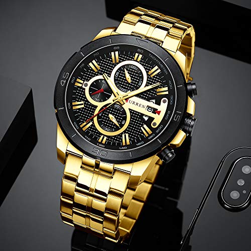 Foto 5 pulgar | Venta Internacional-Reloj Curren Dorado para Hombre