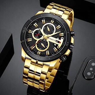 Foto 4 | Venta Internacional-Reloj Curren Dorado para Hombre