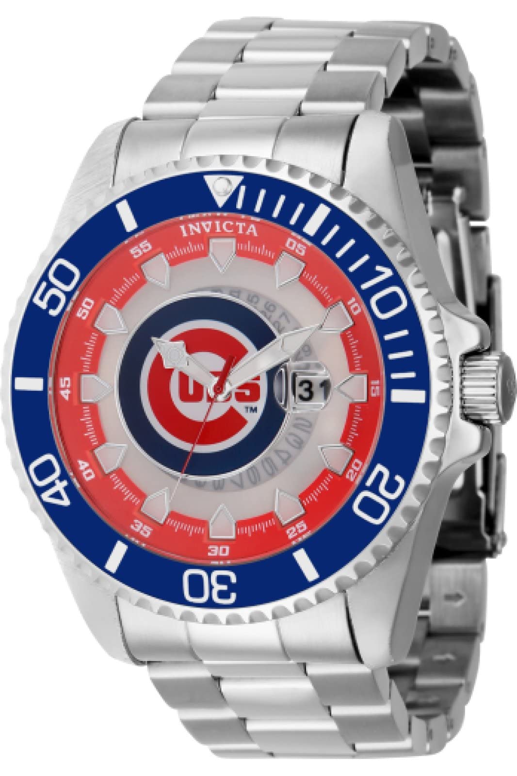 Foto 2 pulgar | Reloj De Cuarzo Invicta Mlb Chicago Cubs Para Hombre 43458 - Venta Internacional.