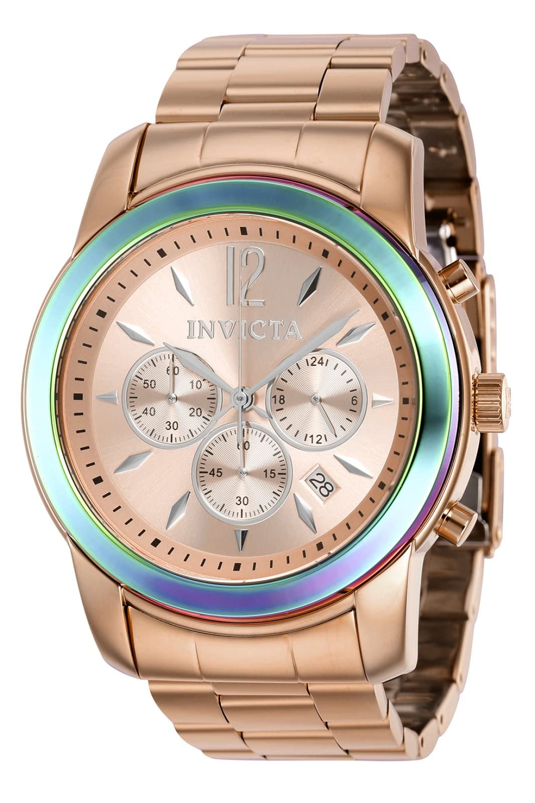 Reloj Invicta Specialty Cronógrafo De Cuarzo Con Esfera Rosa - Venta Internacional.