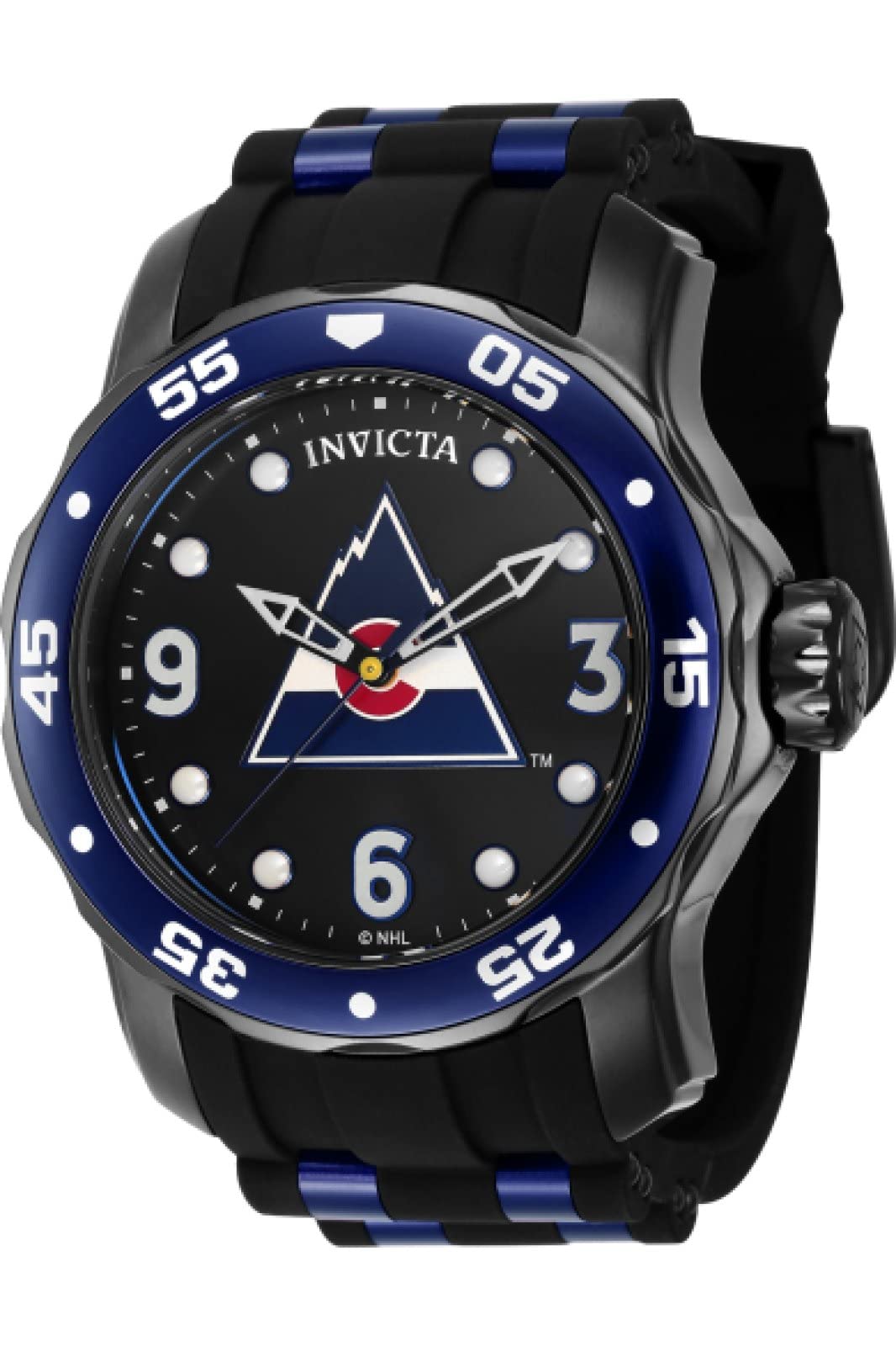 Foto 2 pulgar | Reloj Invicta Nhl Colorado Avalanche Para Hombre Con Esfera Negra - Venta Internacional.