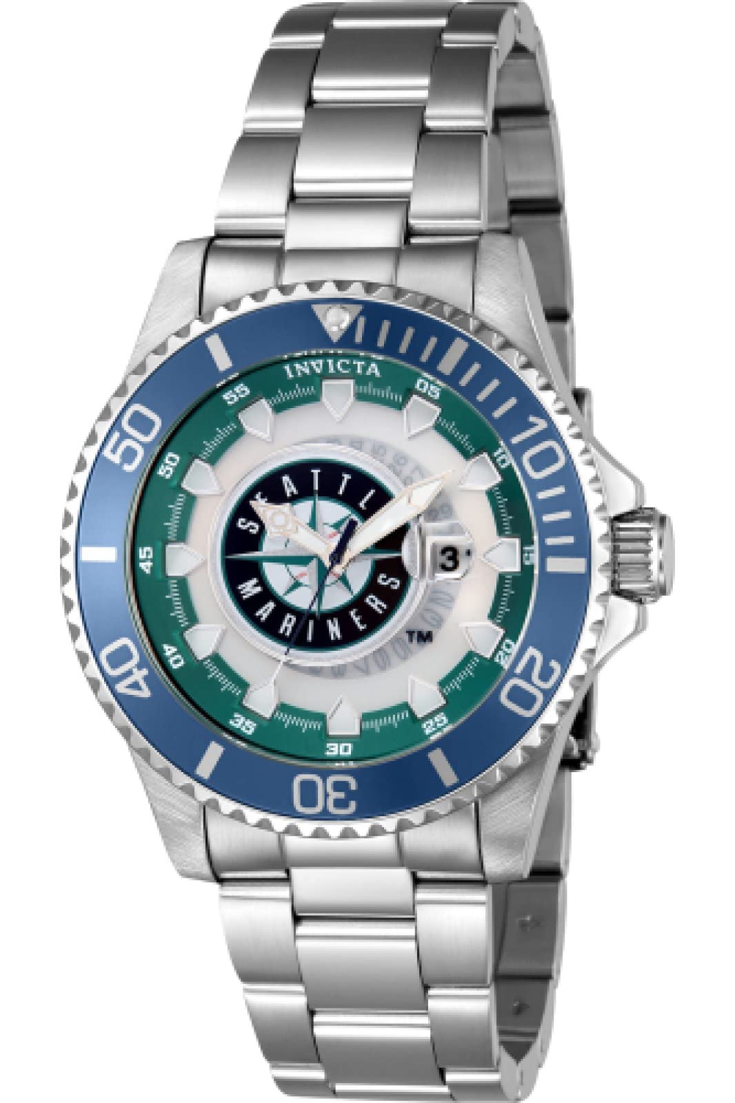 Foto 2 pulgar | Reloj de Cuarzo Invicta MLB Seattle Mariners para Hombre - Venta Internacional