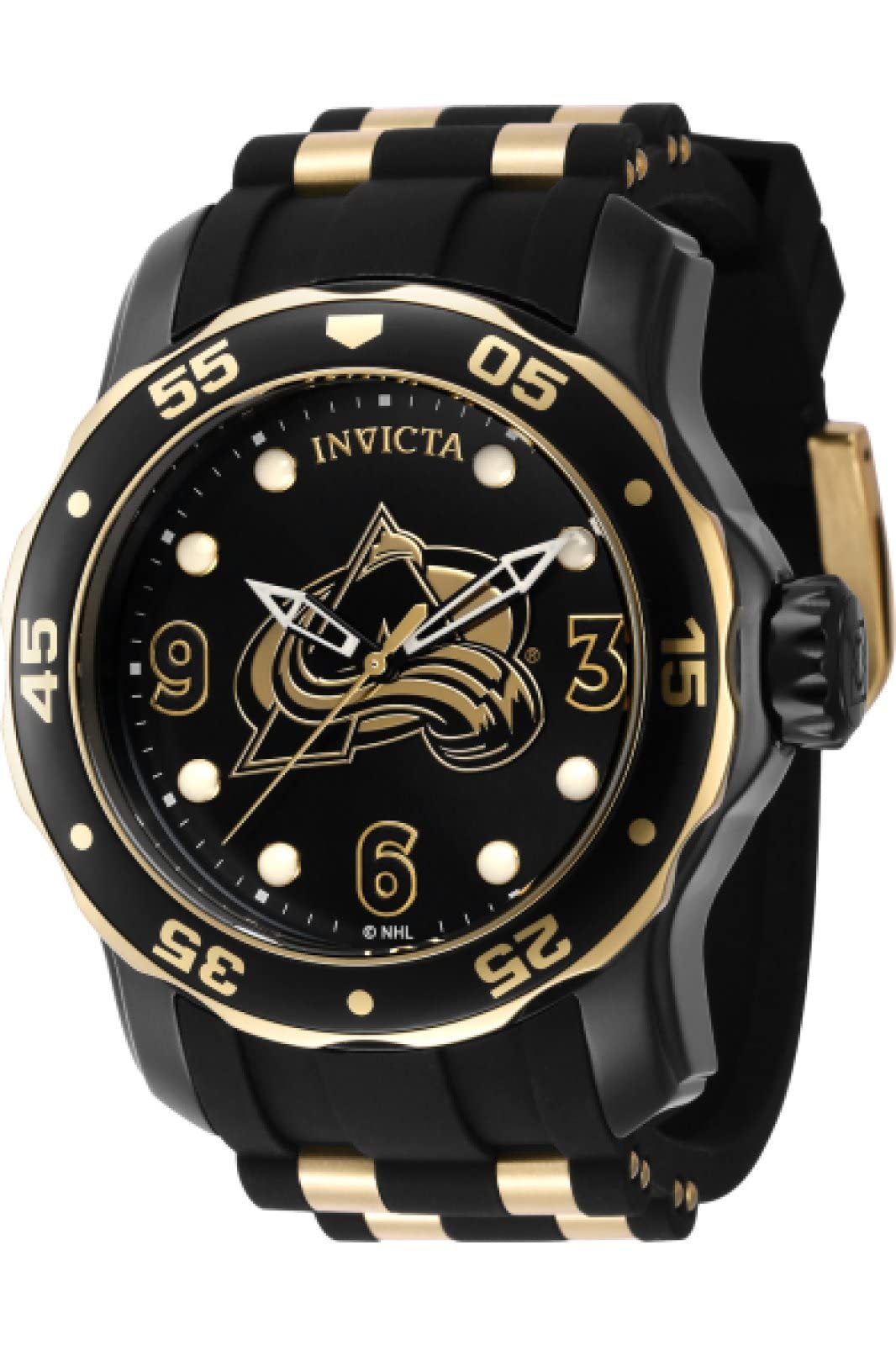 Foto 2 pulgar | Reloj Invicta Nhl Colorado Avalanche Para Hombre Con Esfera Negra - Venta Internacional.