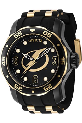 Foto 3 pulgar | Reloj Invicta Nhl Tampa Bay Lightning Para Hombre Con Esfera Negra - Venta Internacional.