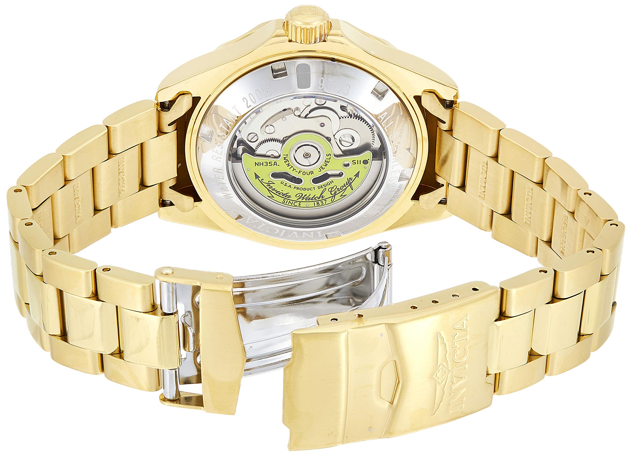 Foto 3 | Reloj Invicta Pro Diver 9743 Para Hombre Automático En Tono Dorado - Venta Internacional