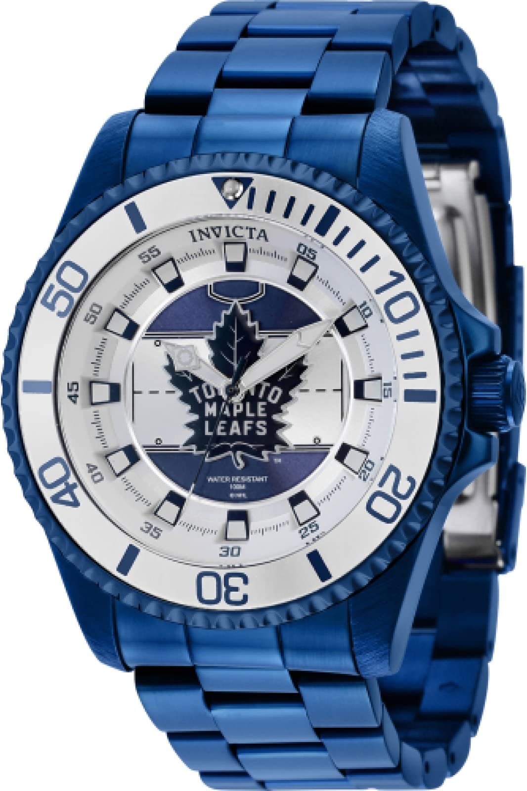 Foto 2 pulgar | Reloj Invicta Nhl Toronto Maple Leafs Para Hombre, Color Plateado - Venta Internacional.