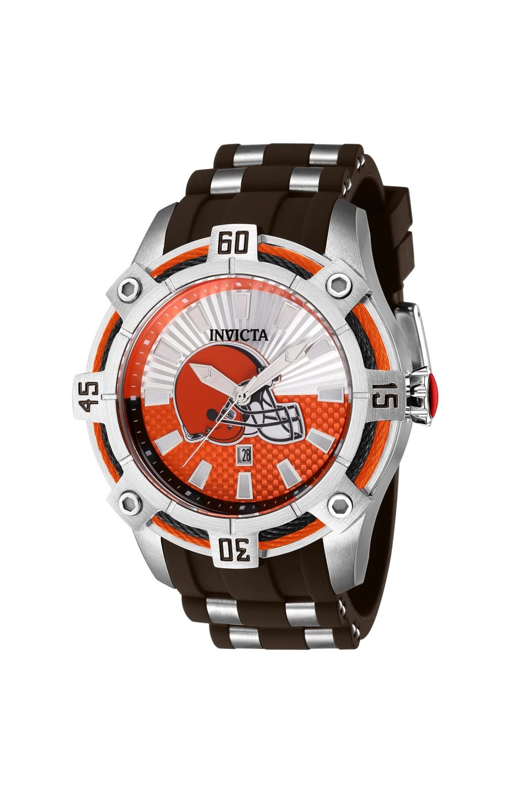 Foto 2 pulgar | Reloj Invicta Nfl Cleveland Browns De Cuarzo Para Hombre Con - Venta Internacional.