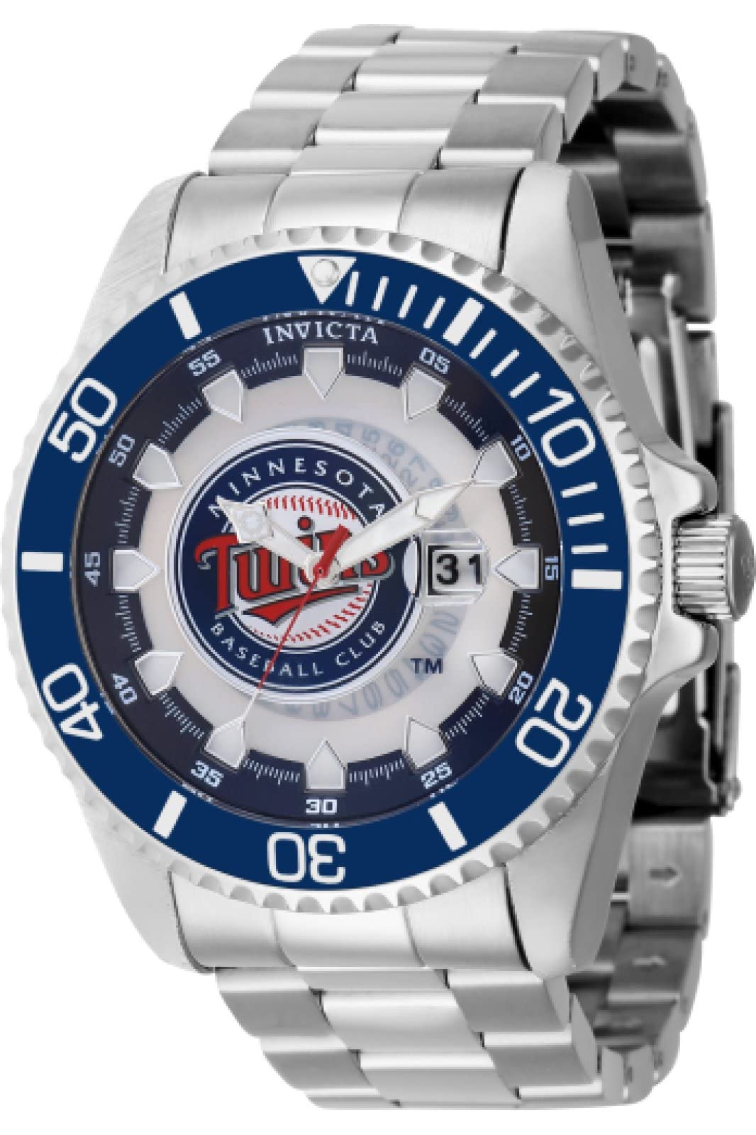 Foto 2 pulgar | Reloj Invicta Mlb Minnesota Twins Quartz Para Hombre 43470 - Venta Internacional.