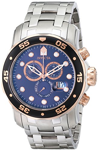 Foto 3 pulgar | Cronógrafo Invicta 80038 Pro Diver Para Hombre, Esfera Azul, - Venta Internacional.