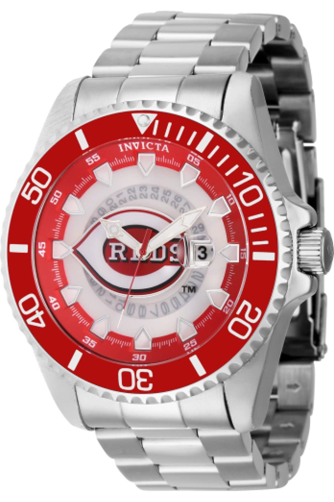 Foto 2 pulgar | Reloj Invicta Mlb Cincinnati Reds Quartz Para Hombre 43460 - Venta Internacional.