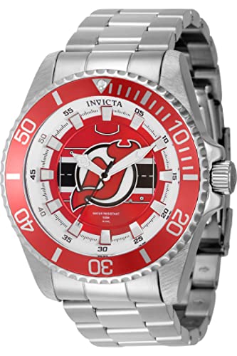 Foto 3 pulgar | Reloj Invicta Nhl New Jersey Devils Quartz Con Esfera Roja P - Venta Internacional.