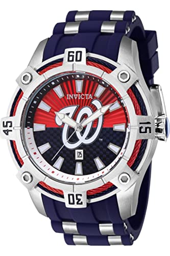 Foto 3 pulgar | Reloj De Cuarzo Invicta Mlb Washington Nationals Para Hombre - Venta Internacional.