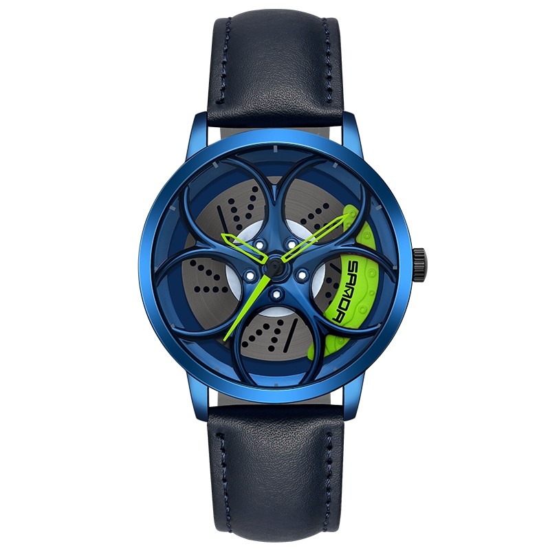 Reloj 3d Sunda 1070 De Cuarzo Hueco Para Hombre Con Cinturón De Piel - Venta Internacional.