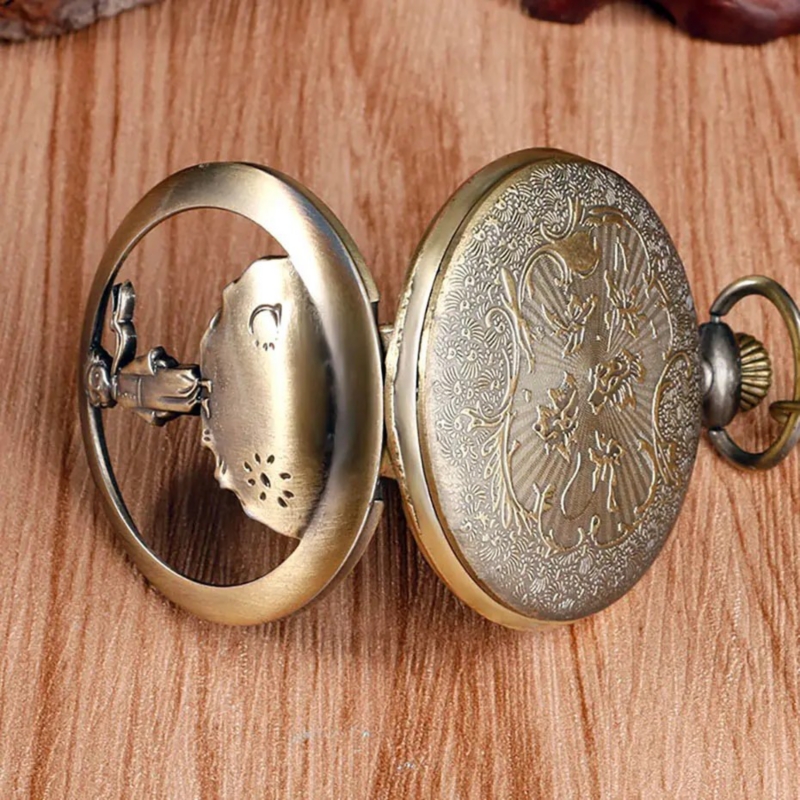 Foto 6 pulgar | Reloj De Bolsillo El Principito De Cuarzo De Metal De 4 Cm Con Cadena - Venta Internacional.