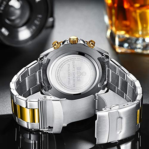 Foto 5 pulgar | Reloj Biden Plateado para Hombre-Venta Internacional