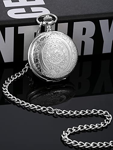 Foto 3 pulgar | Reloj de Bolsillo Pangda Vintage Steel con Cadena para Hombre - Venta Internacional