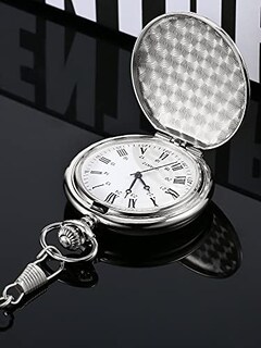 Foto 5 | Reloj de Bolsillo Pangda Vintage Steel con Cadena para Hombre - Venta Internacional