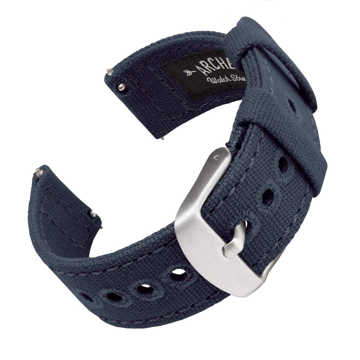 Pulsera de Reloj Archer Canvas Quick Release Azul Marino - Venta Internacional