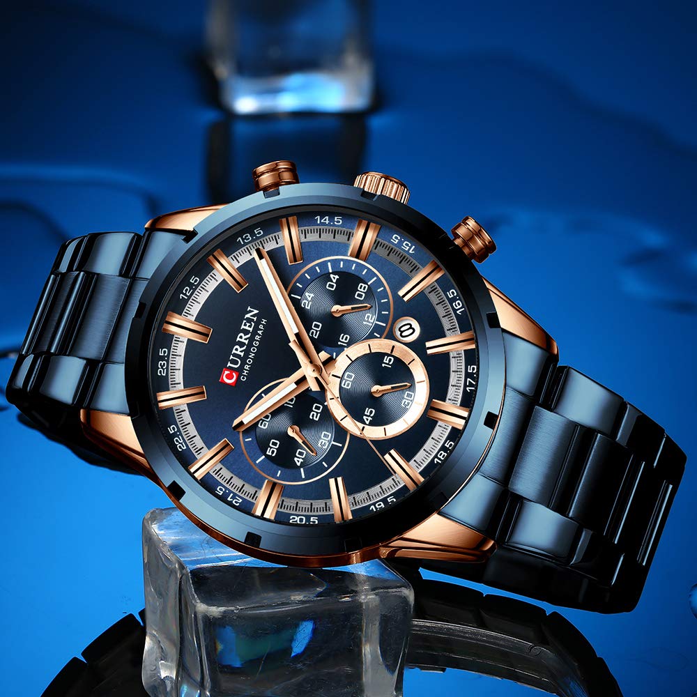 Foto 5 pulgar | Reloj Curren Sport Quartz Chronograph Acero Inoxidable para Hombre - Venta Internacional