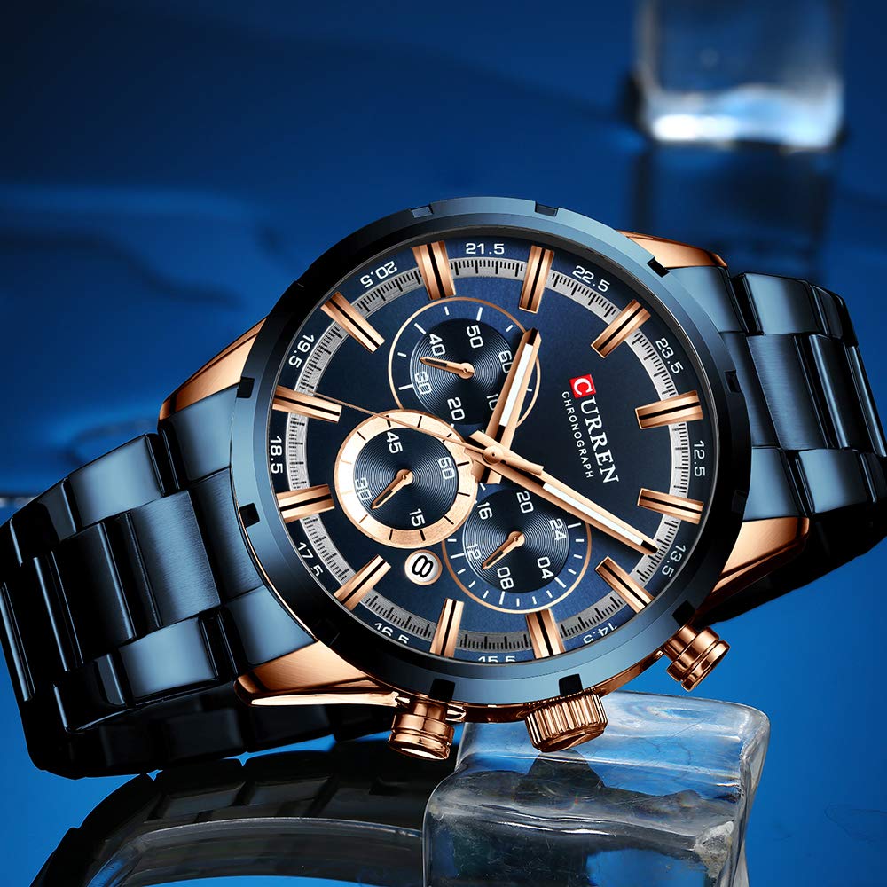 Foto 7 pulgar | Reloj Curren Sport Quartz Chronograph Acero Inoxidable para Hombre - Venta Internacional