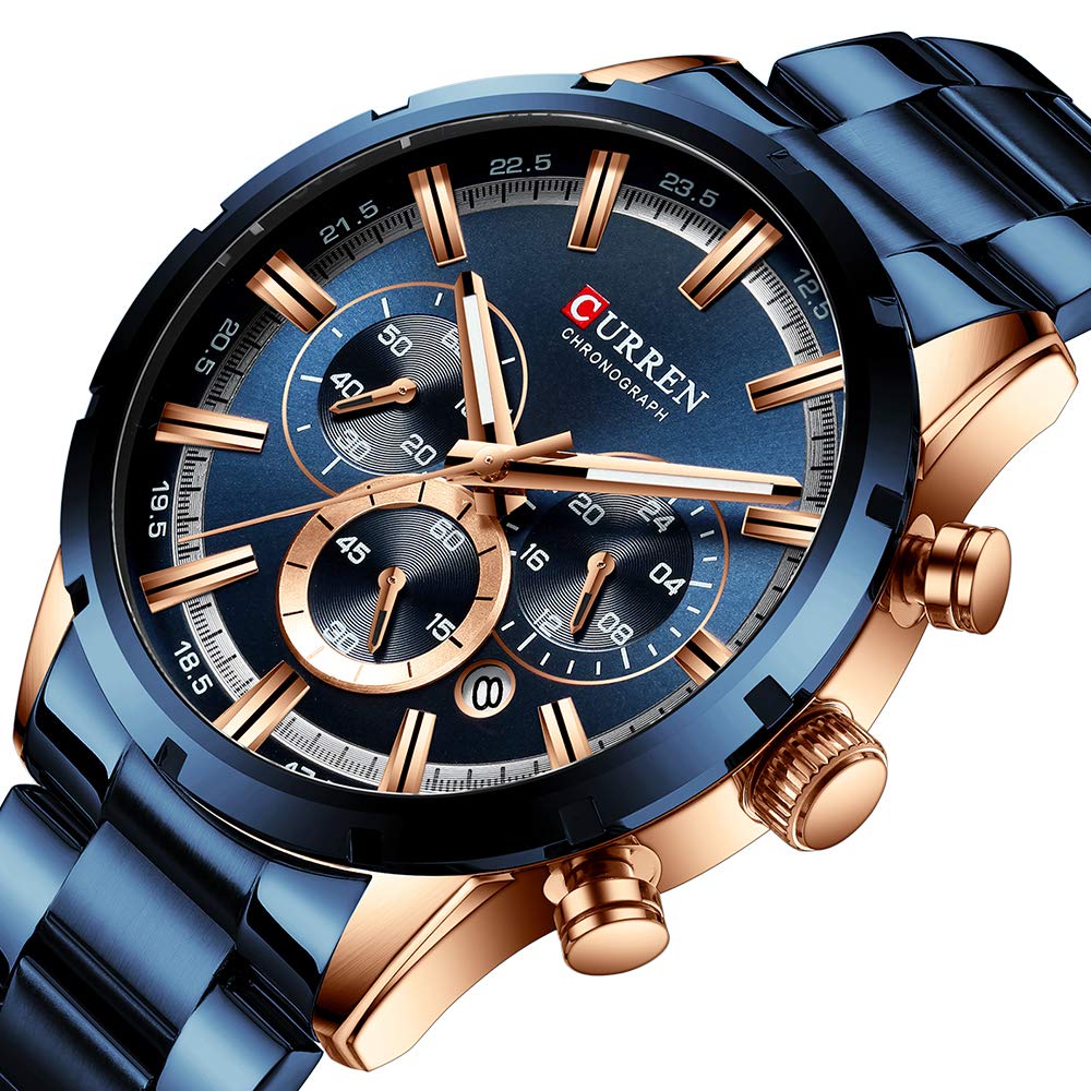 Foto 8 pulgar | Reloj Curren Sport Quartz Chronograph Acero Inoxidable para Hombre - Venta Internacional