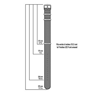 Foto 5 | Correa de Reloj Archer Nailon Tejido 18 mm - Venta Internacional