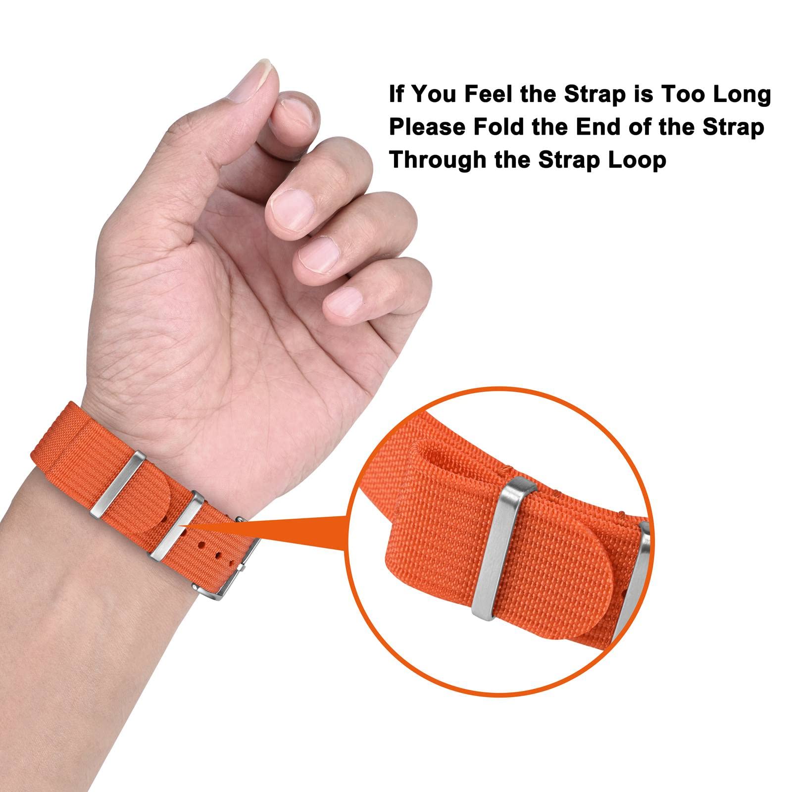 Foto 7 pulgar | Correa de Reloj Annefit de Nailon - Venta Internacional