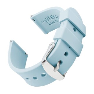 Foto 1 | Correa de Reloj Archer Silicone Quick Release 22 Mm Color Azul Claro - Venta Internacional