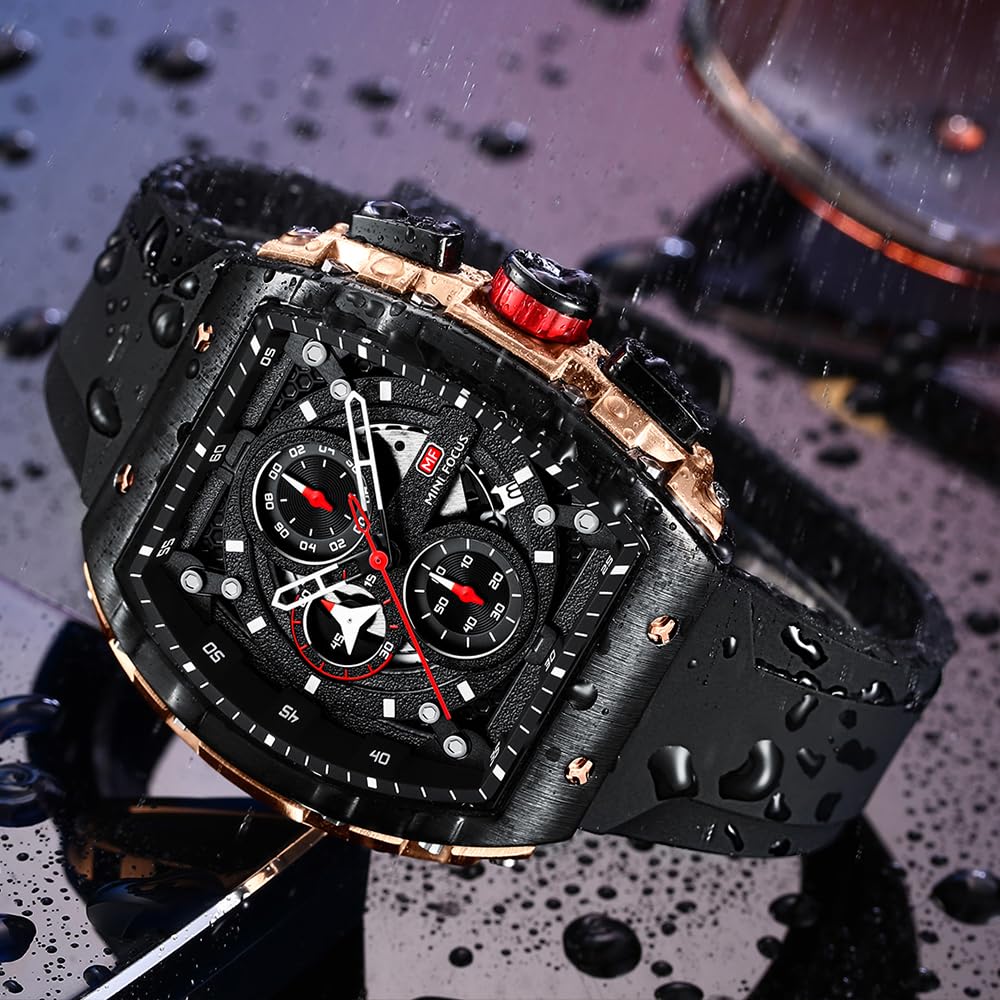 Foto 3 pulgar | Reloj Mf Mini Focus Fashion Tonneau Chrono Waterproof para Hombre - Venta Internacional