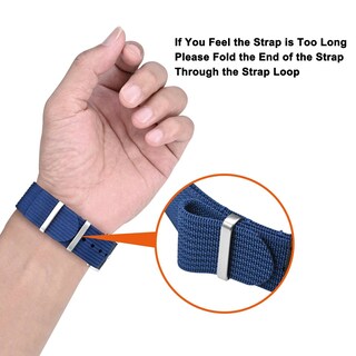 Foto 6 | Correa de Reloj Annefit Impermeable con Hebilla Plateada - Venta Internacional