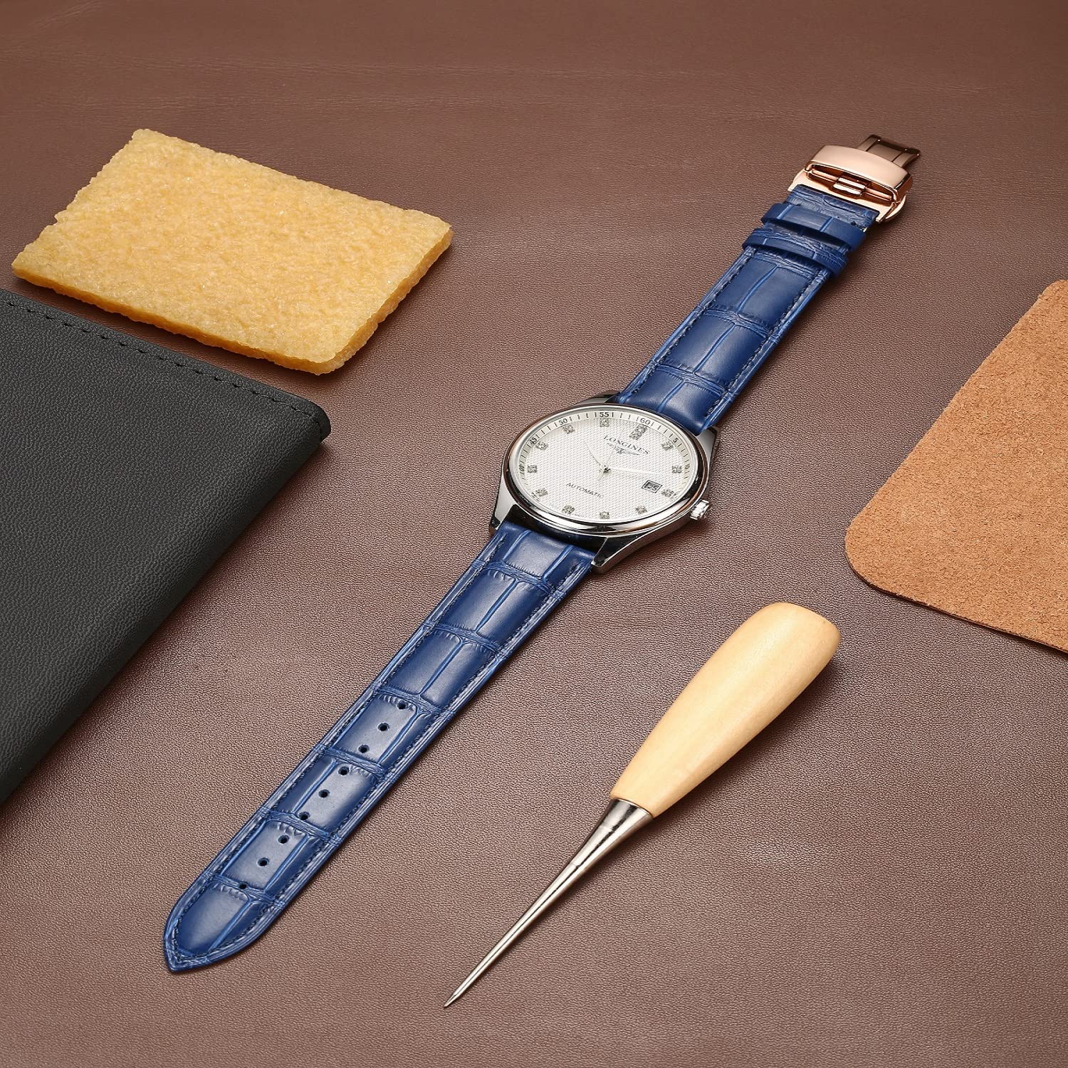 Foto 3 pulgar | Correa de Reloj Moran Quick Release Leather - Venta Internacional