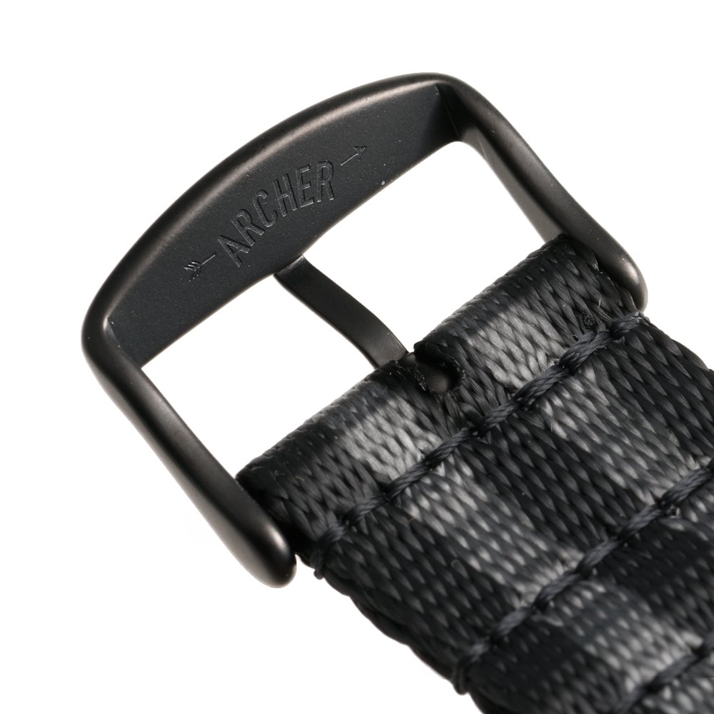 Foto 5 pulgar | Cinturón de Seguridad Archer Strap Nailon Tejido 22 Mm Negro/gris - Venta Internacional