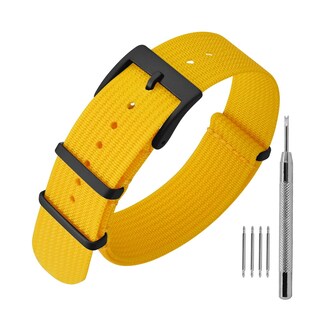 Foto 1 | Correa de Reloj Annefit Impermeable con Hebilla Negra - Venta Internacional