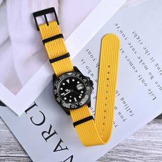 Foto 2 | Correa de Reloj Annefit Impermeable con Hebilla Negra - Venta Internacional