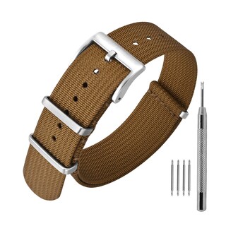 Foto 1 | Correa de Reloj Annefit Impermeable con Hebilla Plateada - Venta Internacional