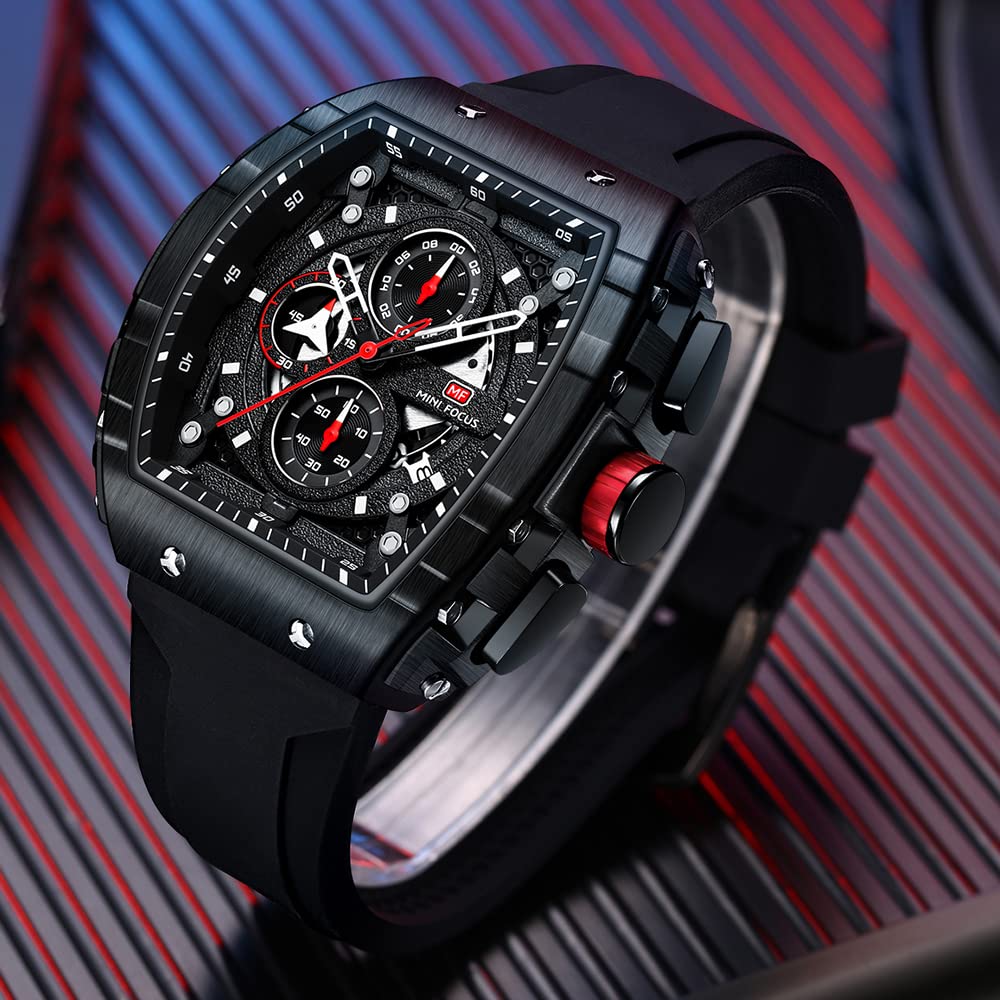 Foto 3 pulgar | Reloj Mf Mini Focus Fashion Tonneau Chronograph para Hombre - Venta Internacional