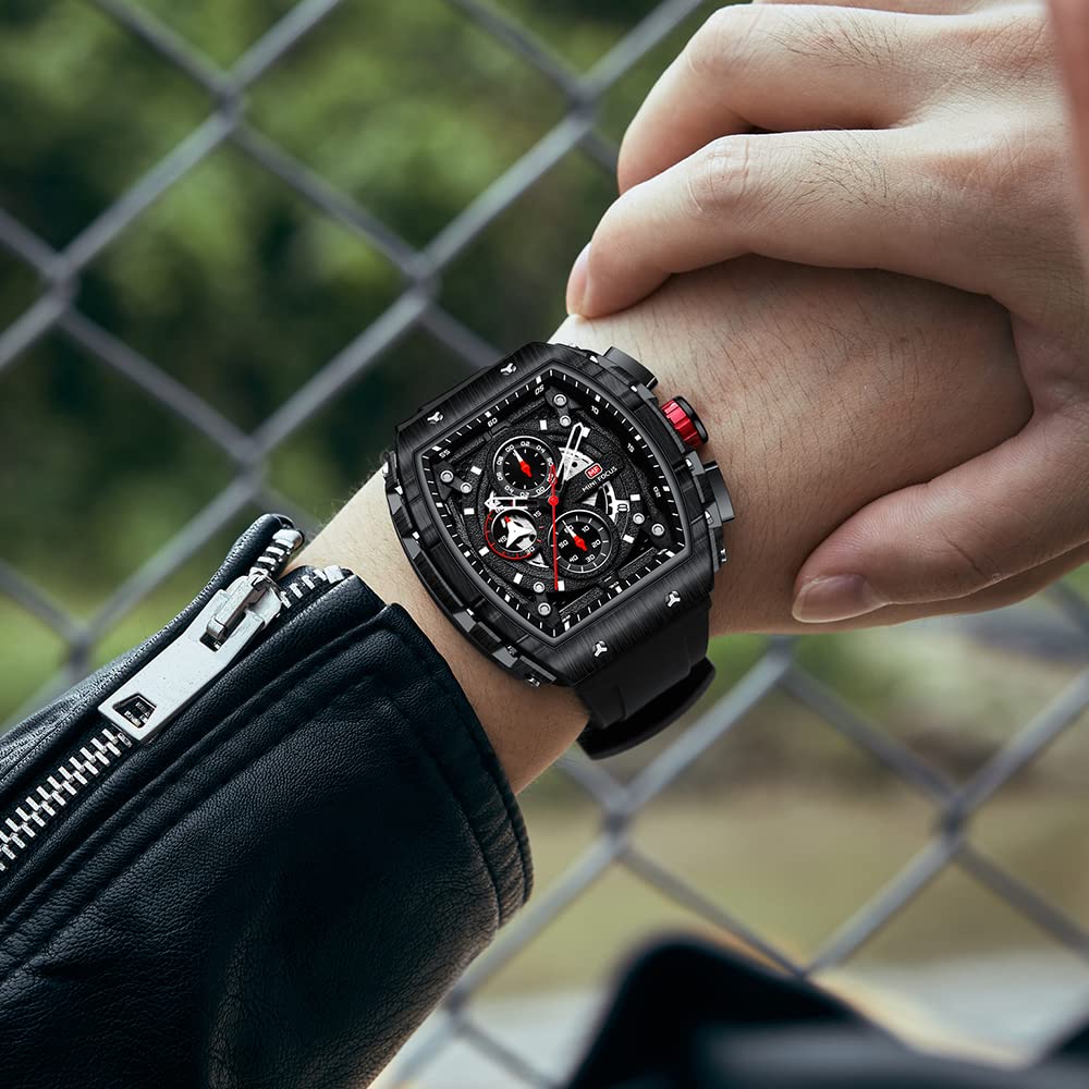 Foto 4 pulgar | Reloj Mf Mini Focus Fashion Tonneau Chronograph para Hombre - Venta Internacional