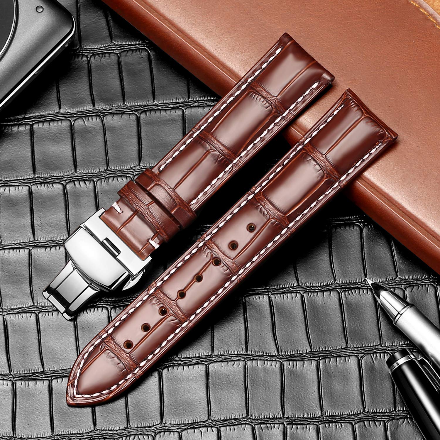 Foto 5 pulgar | Correa de Reloj Moran de Piel  - Venta Internacional