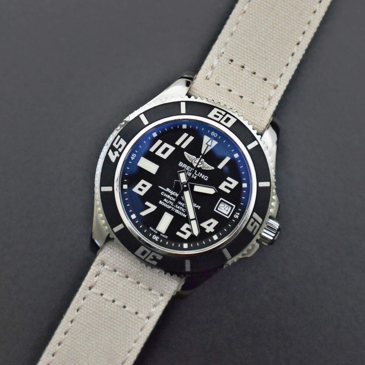 Foto 4 | Correa de Reloj Archer Canvas de Liberación Rápida 22 Mm - Venta Internacional