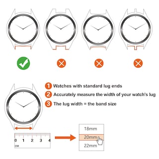 Foto 5 | Correa de Reloj Annefit Impermeable con Hebilla Plateada - Venta Internacional