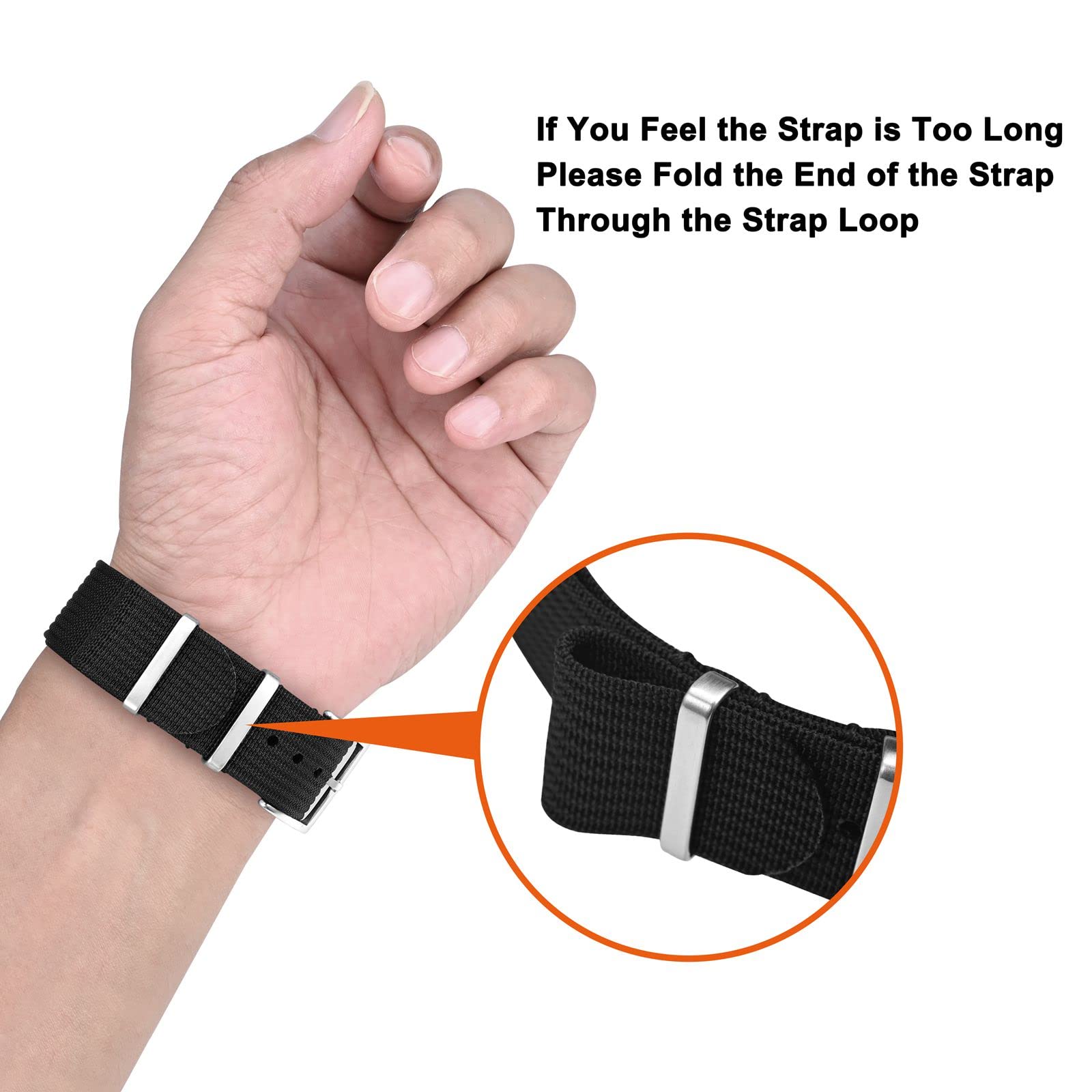 Foto 7 pulgar | Correa de Reloj Annefit Negro- Venta Internacional