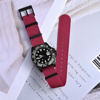 Foto 2 | Correa de Reloj Annefit con Hebilla Color Rojo - Venta Internacional