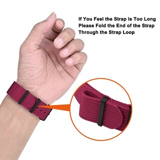 Foto 6 | Correa de Reloj Annefit con Hebilla Color Rojo - Venta Internacional