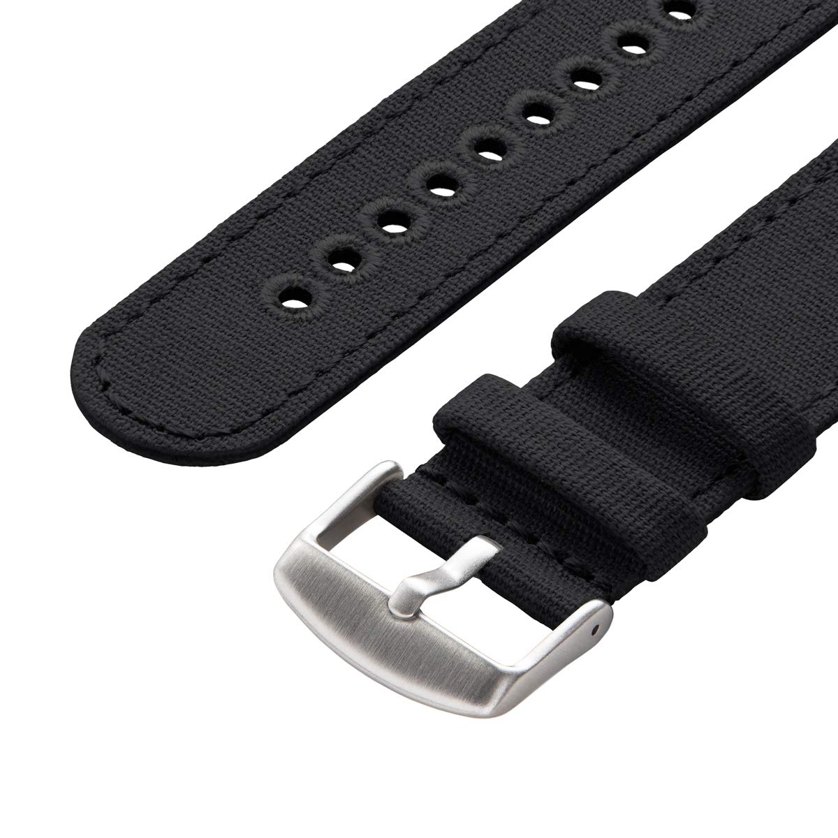 Foto 2 | Pulseras de Reloj Archer Canvas Quick Release 22 Mm color Negro - Venta Internacional