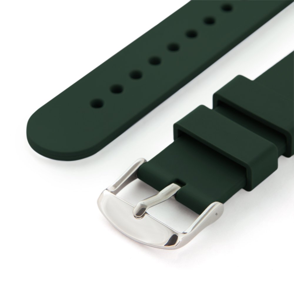 Foto 5 | Pulseras de Reloj Archer Silicone Quick Release 18 mm color Verde - Venta Internacional