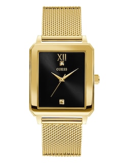 Foto 1 | Reloj Guess Rectangular Dorado más Acero Inoxidable U1074g3 - Venta Internacional
