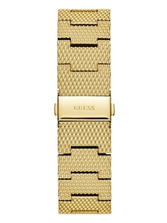 Foto 2 | Reloj Guess Rectangular Dorado más Acero Inoxidable U1074g3 - Venta Internacional