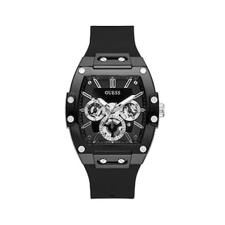 Foto 1 | Reloj Guess Trend Funda Multifunción de 43 mm de Silicona Negra Para Hombre - Venta Internacional