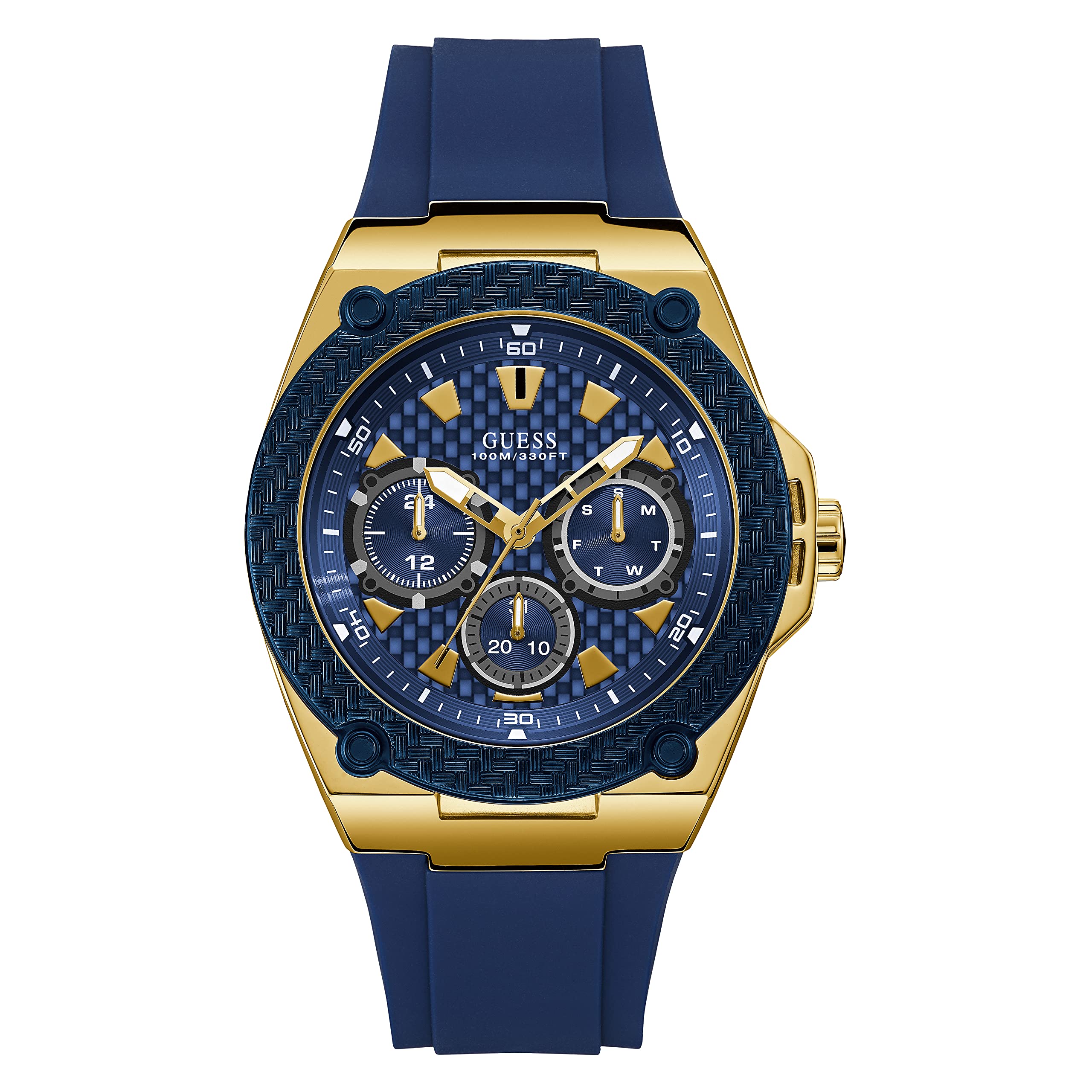 Foto 2 pulgar | Reloj Guess U1049g9 de Acero Inoxidable y Silicona Azul para Hombre - Venta Internacional