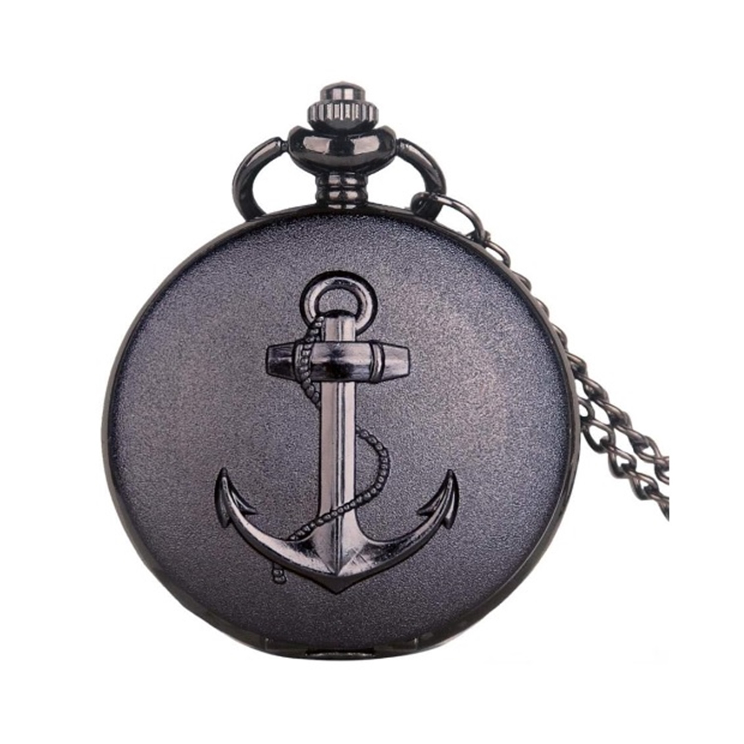 Foto 2 pulgar | Reloj de Bolsillo Vintage Black Anchor Material de Alta Calidad - Venta Internacional